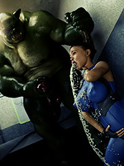 I can feel his cock pulsating from my mouth to my stomach - Diana, Demon hunter 1 by Bad Onion