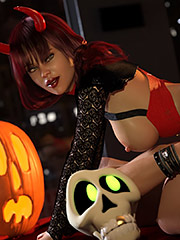Porn halloween party - Pumpkin spice by Thunder3D