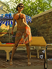 It looks like someone dipped more than their toes in the water last night - Pool dues by Tab109